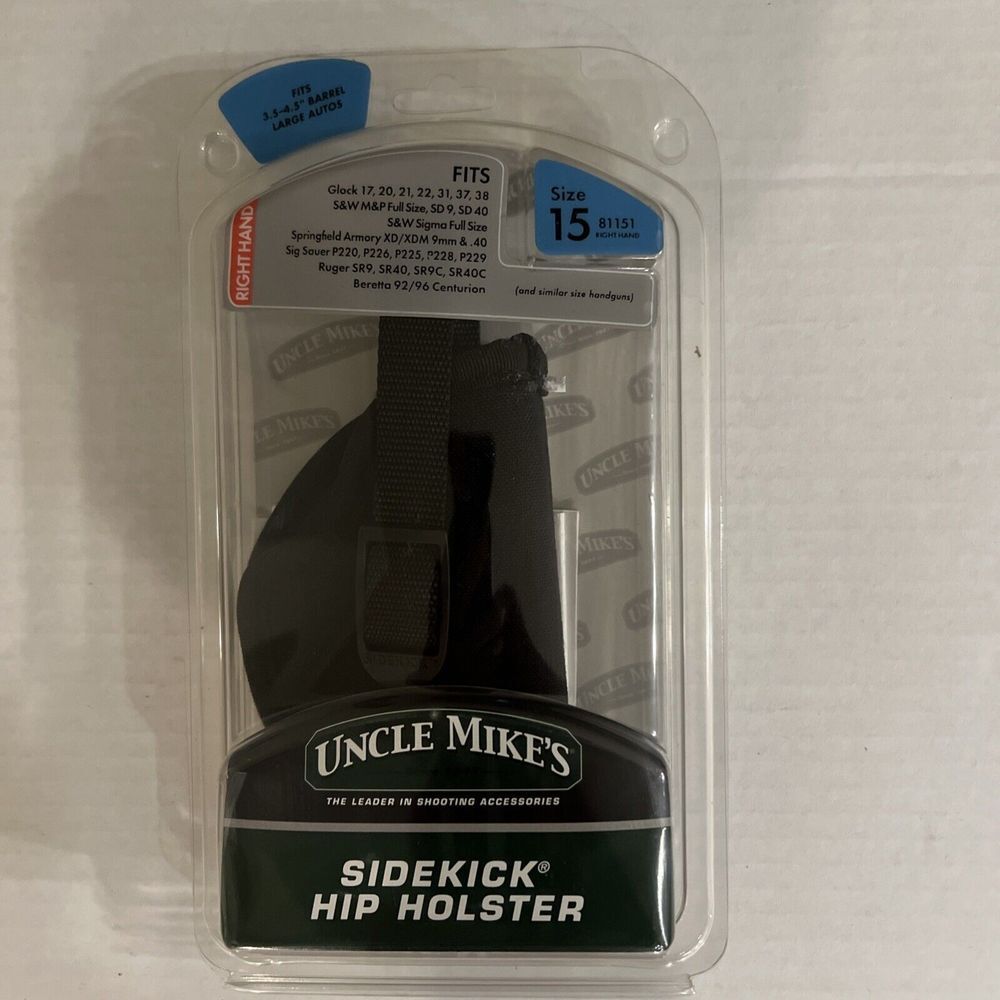 Uncle Mike's Sz 15 (89151) RH Inside the Pant Holster 3.75-4.5"  Barrel LG Autos